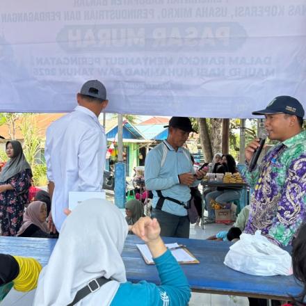 Desa Tanah Abang Turut Meriahkan Pasar Murah dalam Rangka Peringatan Maulid NabI Muhammad SAW